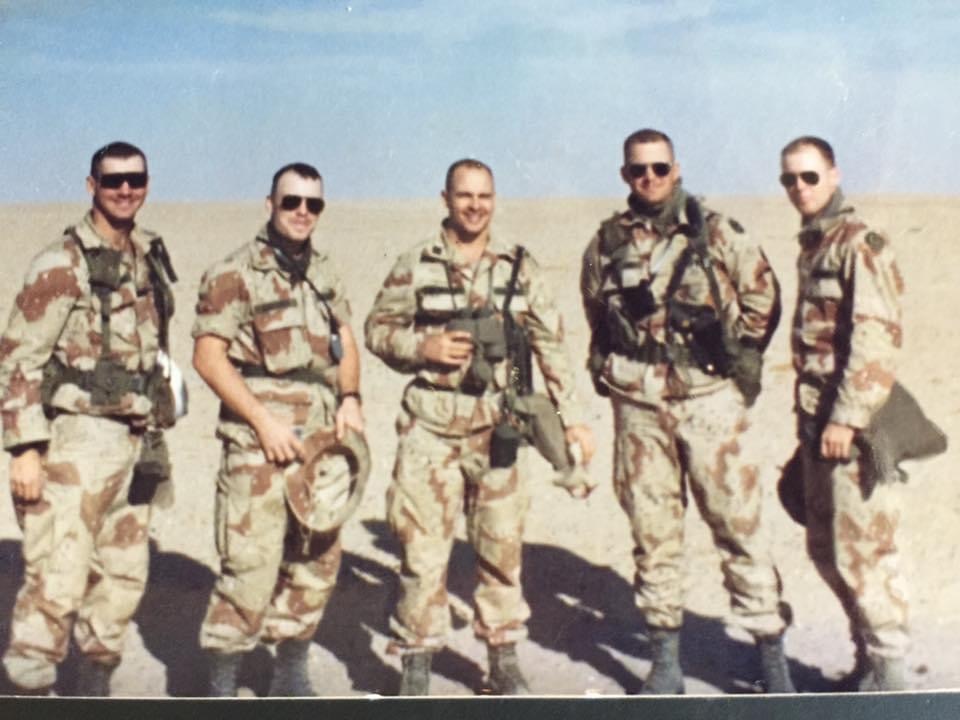 Pictured: LT Jeff Destefano, 4th PL (Tank), LT Tim Gauthier 3d PL (Scout) LTG H.R. McMaster, LT Mike Hamilton 2d PL (Tank) LT Mike Petschek 1st PL (Scout)